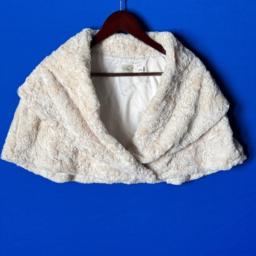 Eliza J Ivory Teddy Jacket FURBIE EJ6